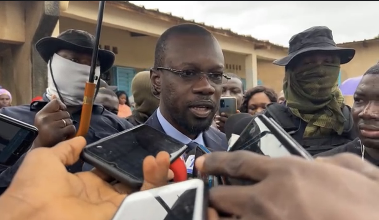 Ziguinchor Ousmane Sonko Vote Et Lance Un Message Aux S N Galais